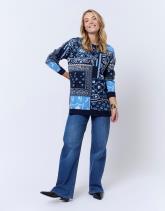 Tunique mi-long à motifs