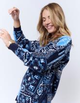 Tunique mi-long à motifs