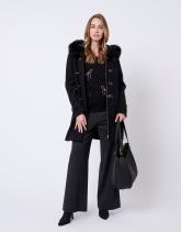 Pull fin uni décoré