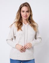 Pull épais en mélange laine uni