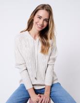 Pull épais en mélange laine uni