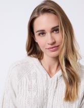 Pull épais en mélange laine uni