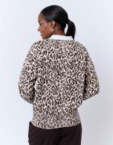 Pull épais imprimé léopard