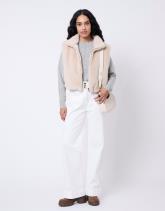 Pull épais en mélange laine chiné