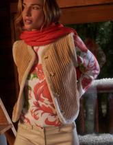 Pull épais imprimé à fleurs