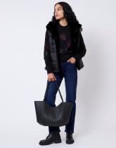 Pull épais en mélange laine à motifs