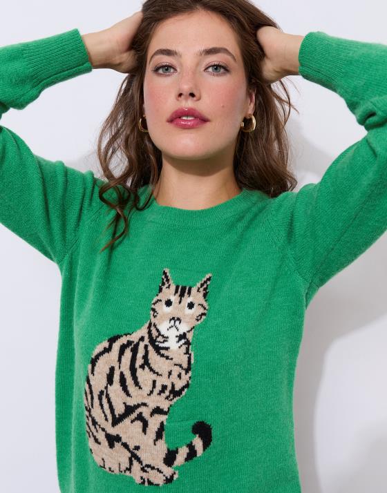Pull épais à motifs