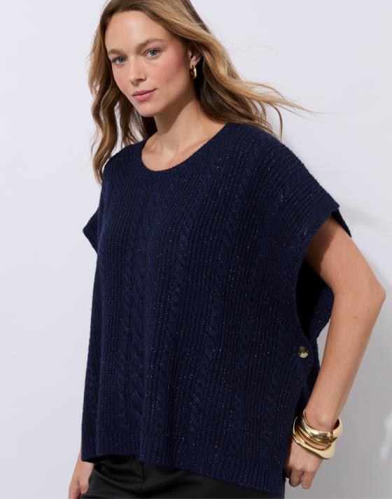 Pull épais en mélange laine uni