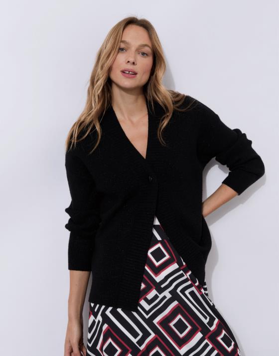 Pull fin en laine uni