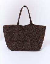 Cabas shopping imprimé léopard