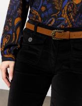 Ceinture fine 3 cm unie