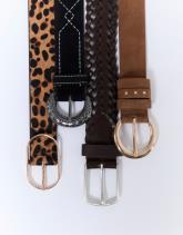 Ceinture moyenne 3-5 cm unie