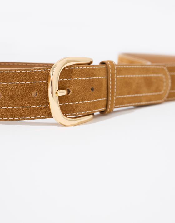 Ceinture moyenne 3-5 cm unie