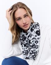 Foulard imprimé à fleurs