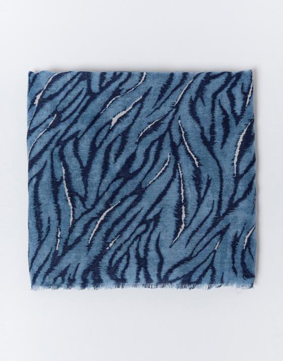 Foulard imprimé zèbre