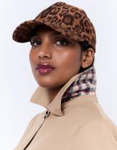 Casquette imprimé léopard