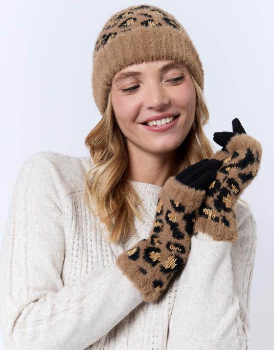 Gants imprimé léopard