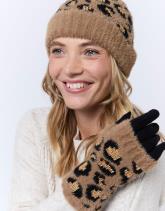 Bonnet imprimé léopard