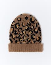 Bonnet imprimé léopard