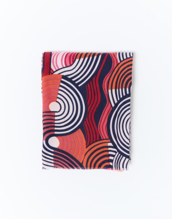 Foulard imprimé graphique
