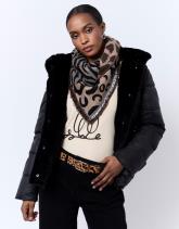 Foulard imprimé zèbre