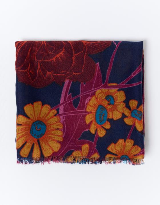 Foulard imprimé à fleurs