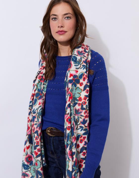 Foulard imprimé à fleurs