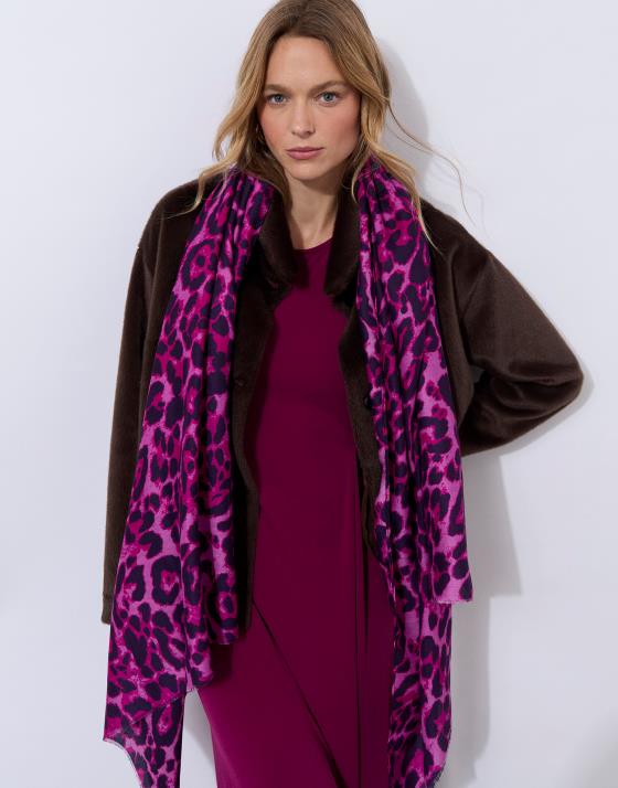 Foulard imprimé léopard