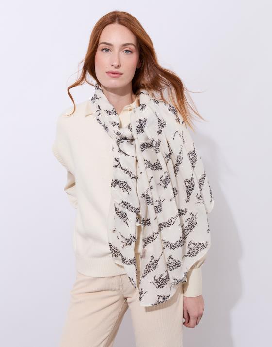 Foulard imprimé léopard