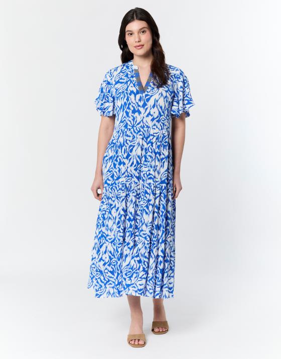 Robe longue imprimé à fleurs