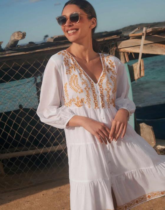 Robe courte unie