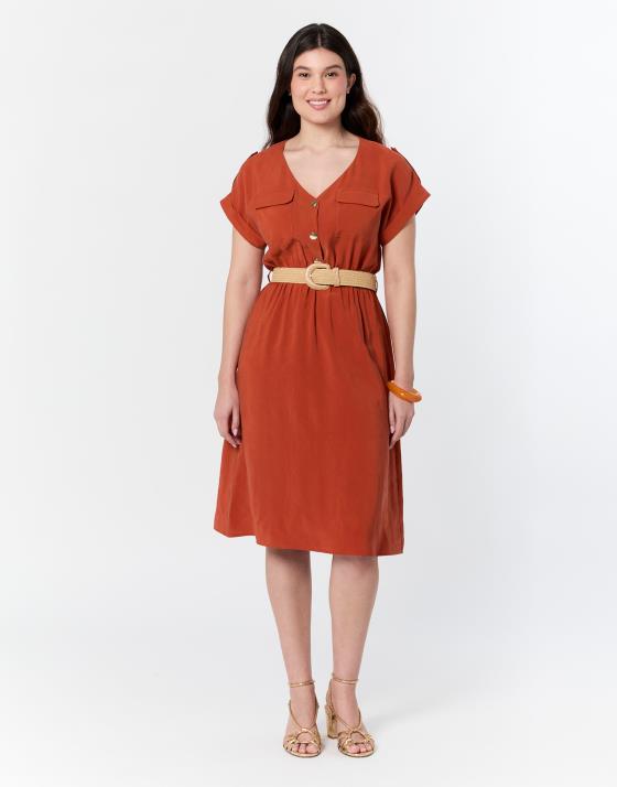 Robe courte unie