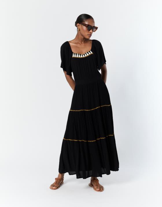 Robe longue unie