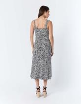 Robe midi imprimée