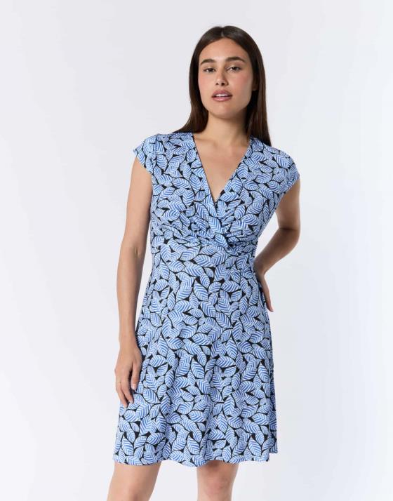 Robe courte imprimé à fleurs