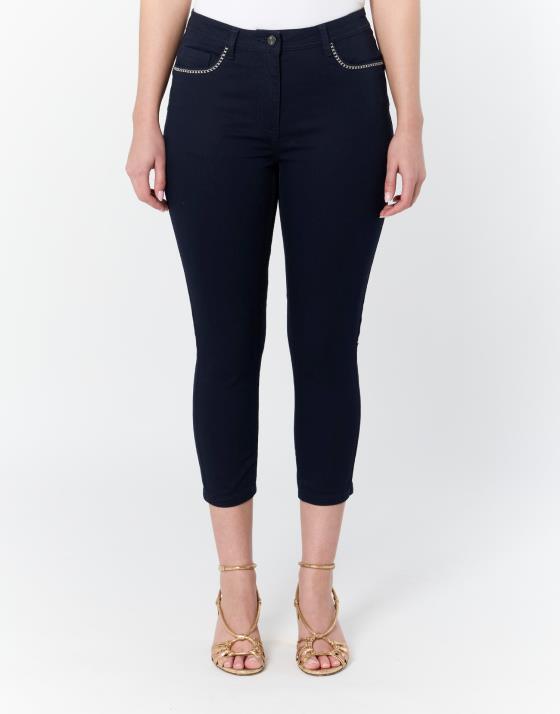 Pantalon Femme Jacqueline Riu Rouge - Taille 42, Coupe Boyfriend En Viscose/polyamide, Occasion Très Bon état
