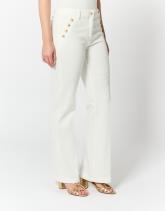 Pantalon long flare uni