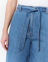 Pantalon cropped large uni