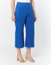 Pantalon cropped large uni