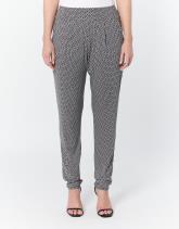 Pantalon 7/8 fuselé imprimé graphique