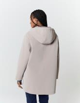 Parka mi-longue unie