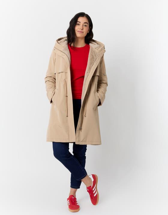 Parka longue unie