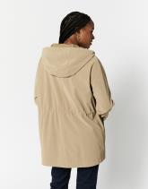 Parka mi-longue unie