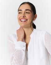 Blouse manches longues unie