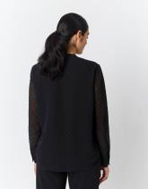 Blouse manches longues unie