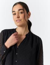 Blouse manches longues unie