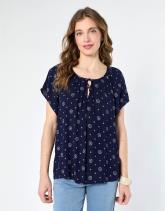 Blouse manches courtes imprimée