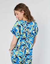 Blouse manches courtes imprimée