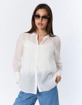 Blouse manches longues unie