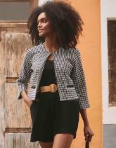 Gilet manches 3/4 bicolore